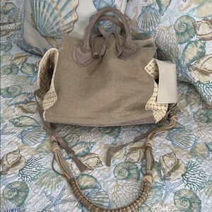 Chic Beige and Cream Tote Bag